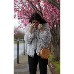 🐩NWT🐩 Zara Metallic Shaggy Jacket
